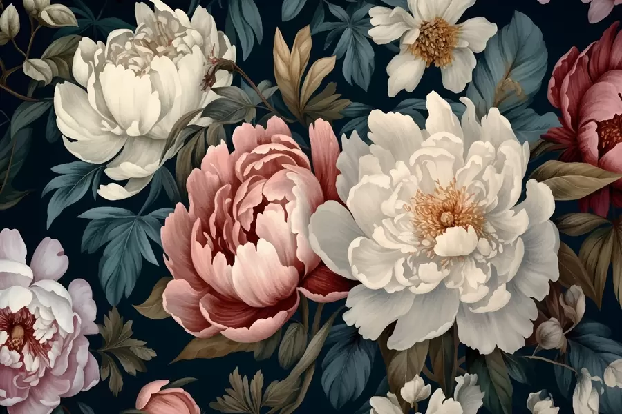 Carta da parati Floreale Peonie n. w01845