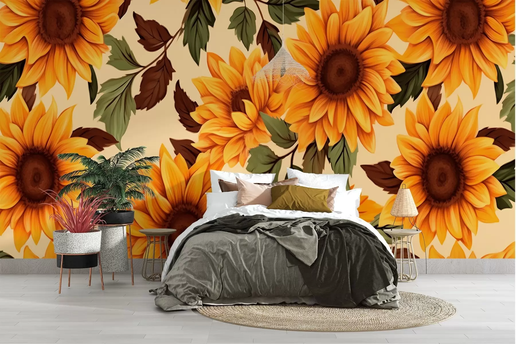 Carta da parati Floreale Girasoli n. w01904