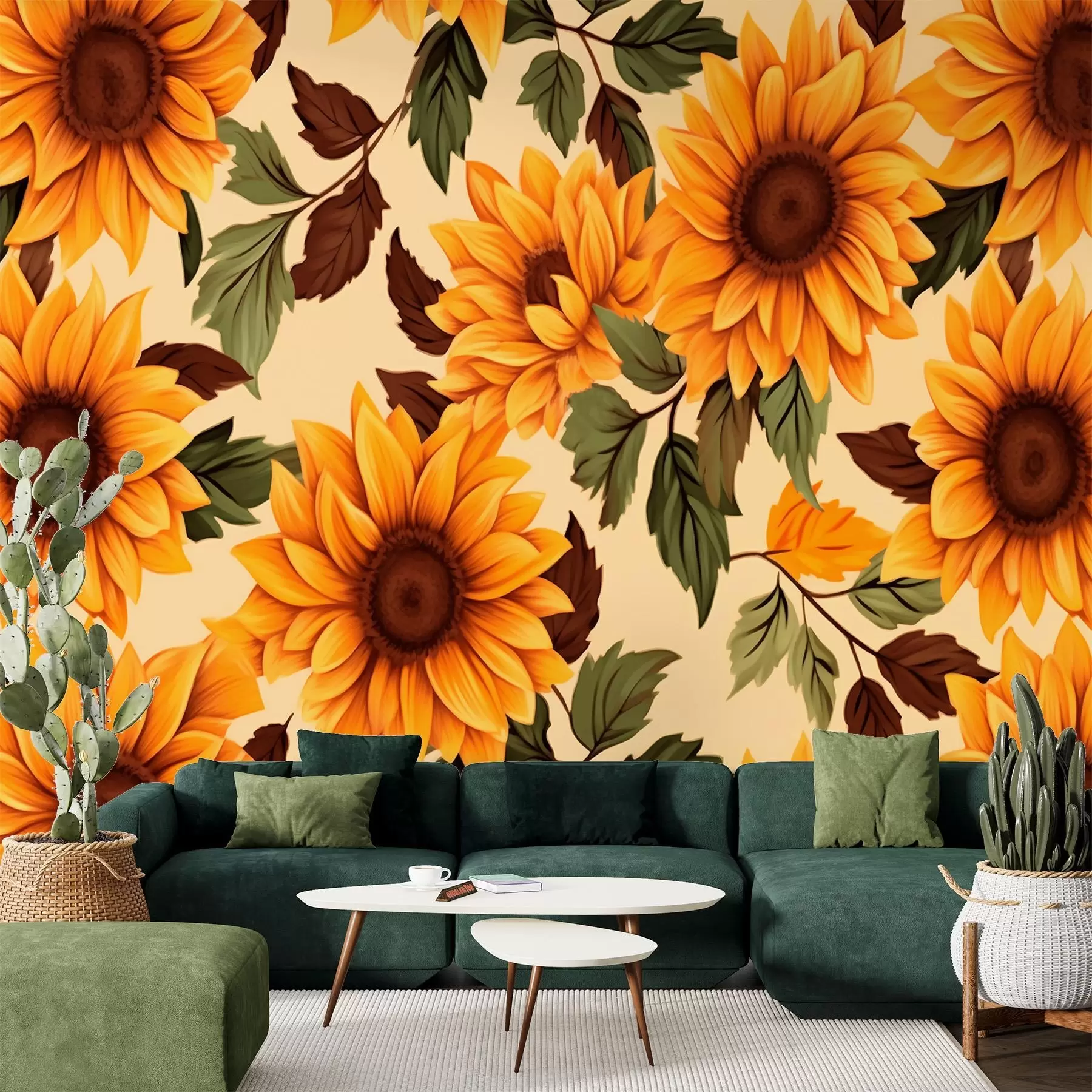 Carta da parati Floreale Girasoli n. w01904