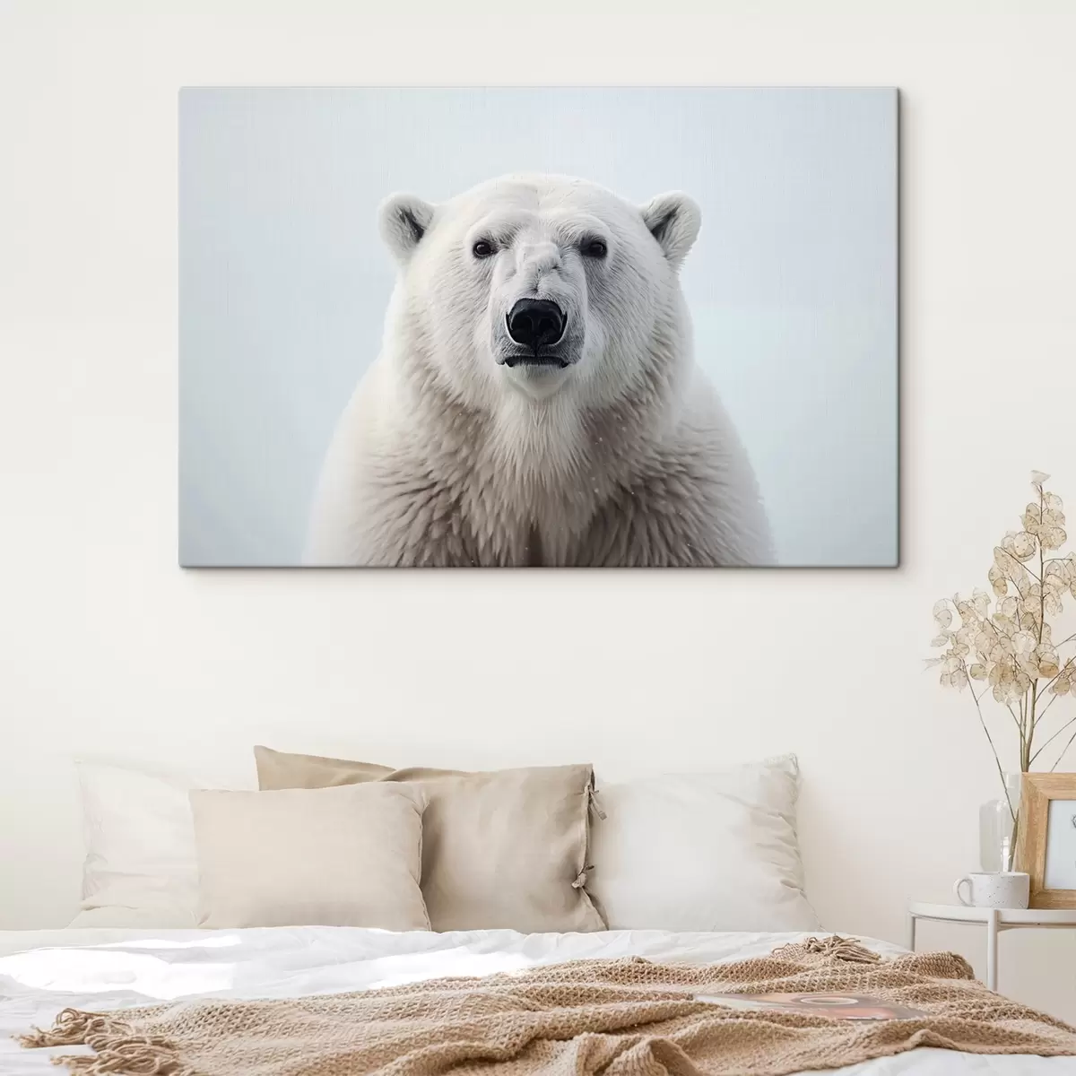 carta da parati Ritratto di un orso polare minimalismo nr. s41285