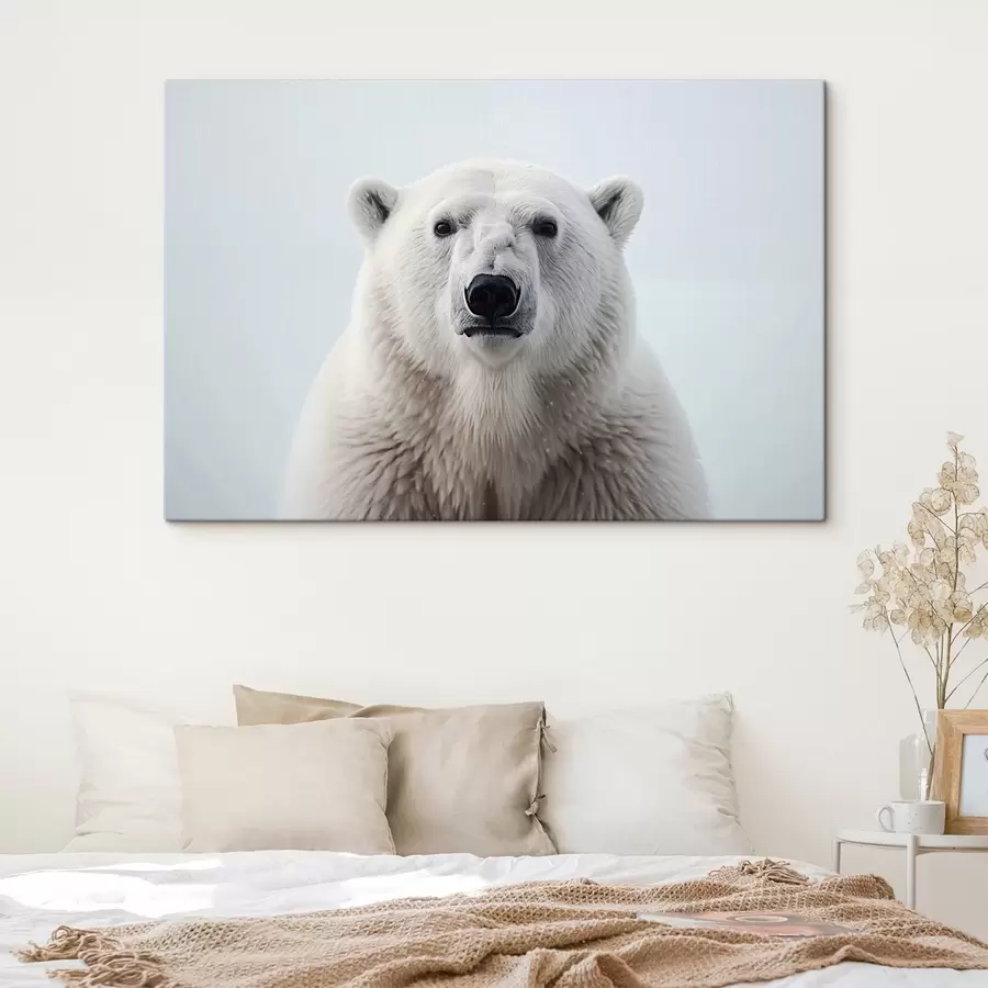 carta da parati Ritratto di un orso polare minimalismo nr. s41285