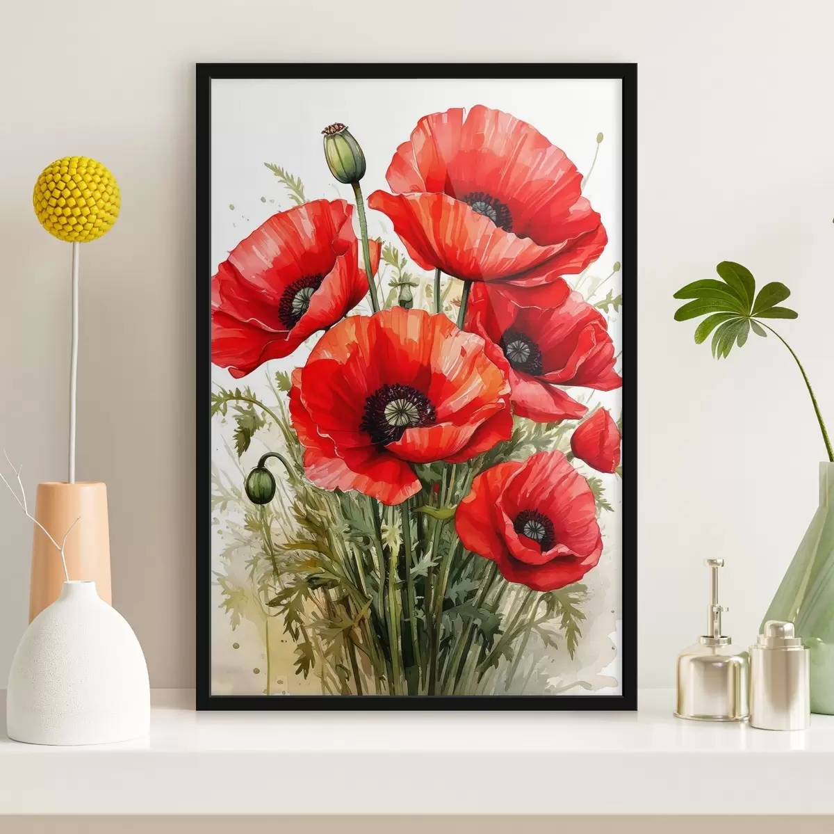 Poster grandi papaveri rossi f41404
