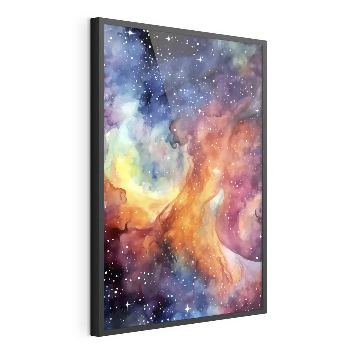 Poster Danza cosmica di tonalità vibranti f39019