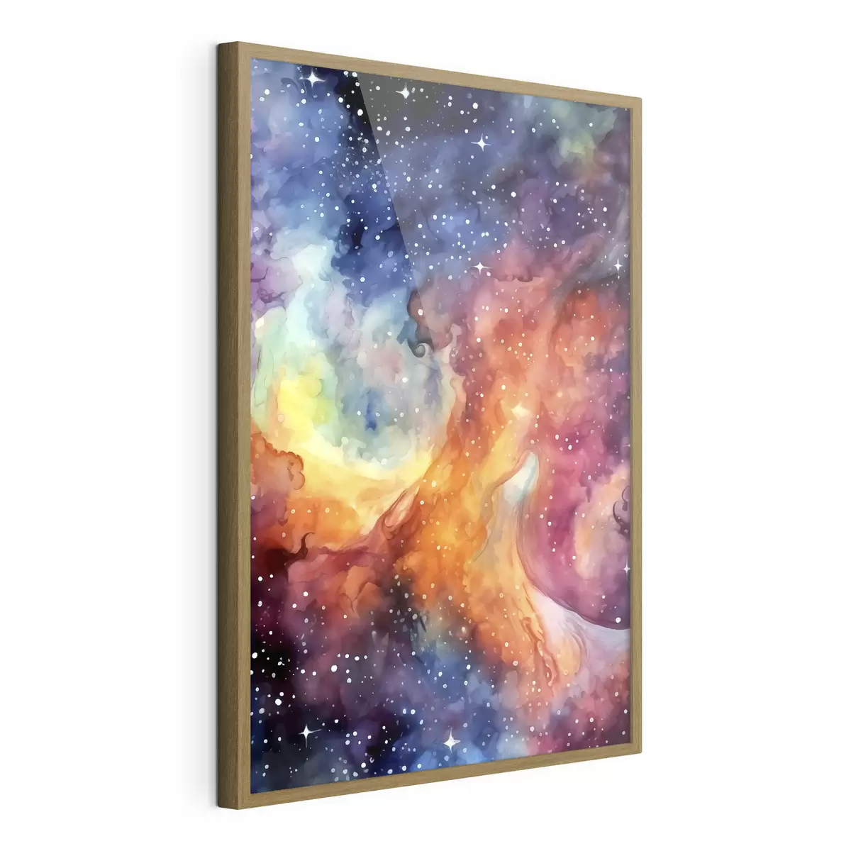 Poster Danza cosmica di tonalità vibranti f39019