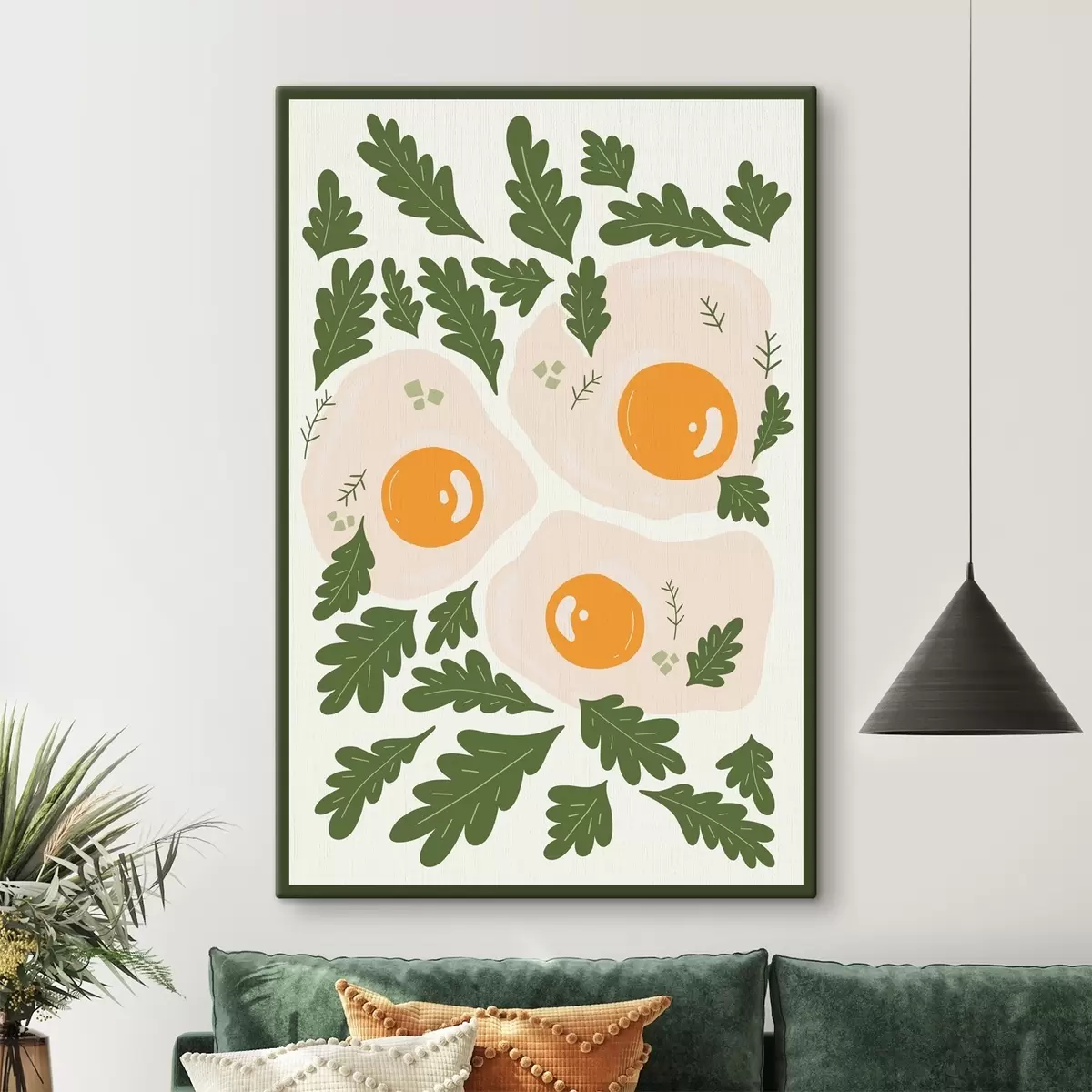 carta da parati Un'immagine di uova e foglie nr. s36860