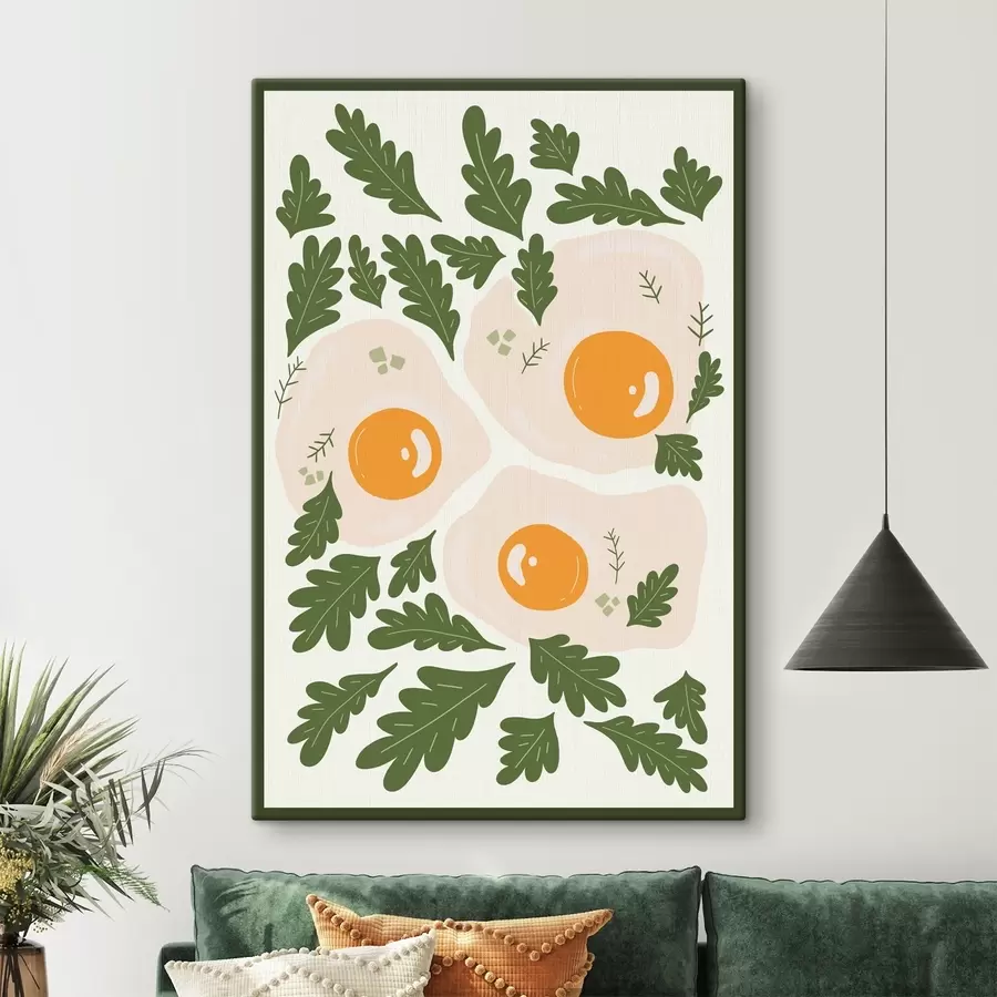 carta da parati Un'immagine di uova e foglie nr. s36860