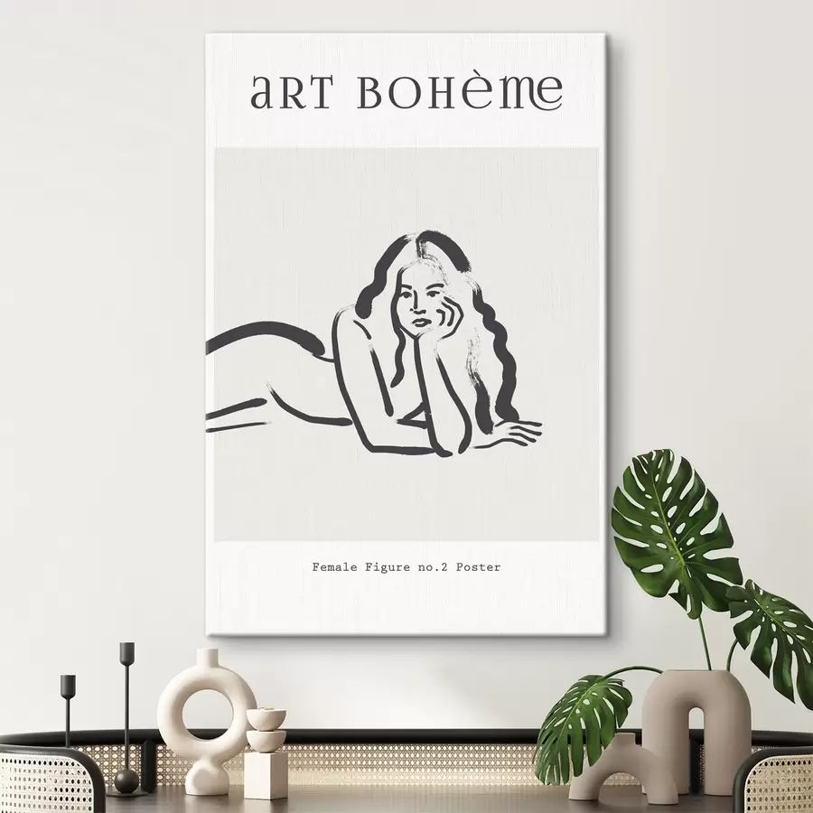 carta da parati Disegno di una donna sdraiata a pancia in giù nr. s37402