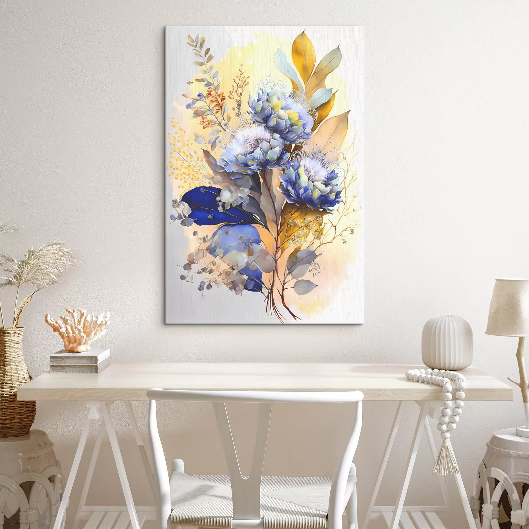 carta da parati Un dipinto di fiori e foglie nr. s37550