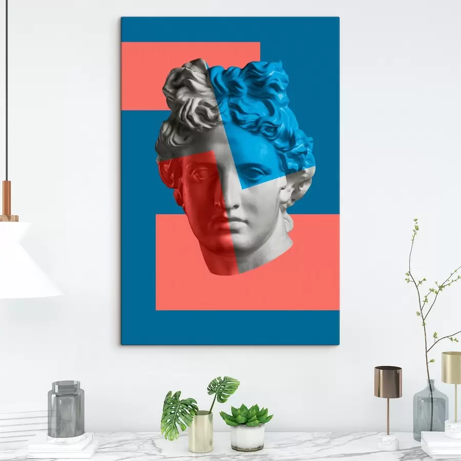 carta da parati Statua della testa di un uomo nr. s37632