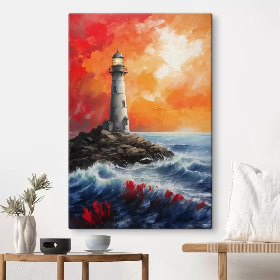 carta da parati Un faro su un'isola rocciosa nr. s37808