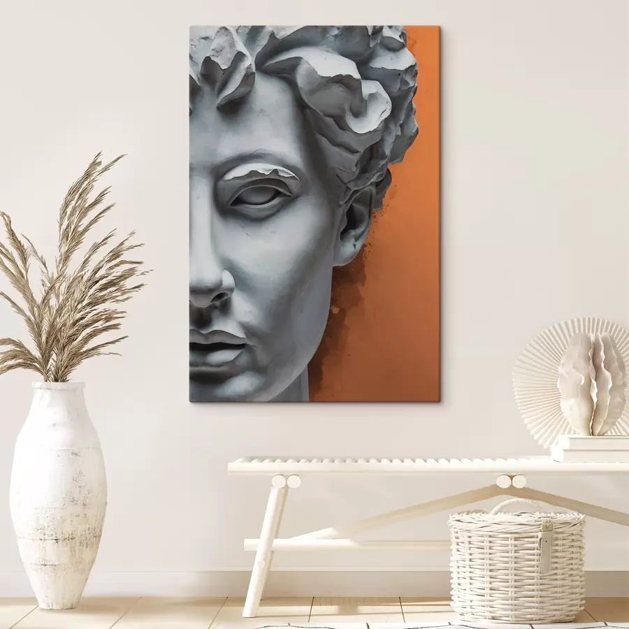 carta da parati Statua del volto di un uomo nr. s38433