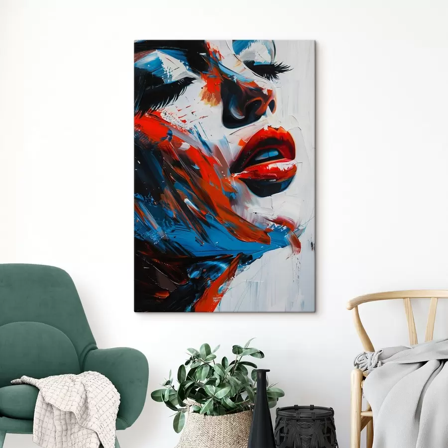 carta da parati Pittura di un volto di donna nr. s38576