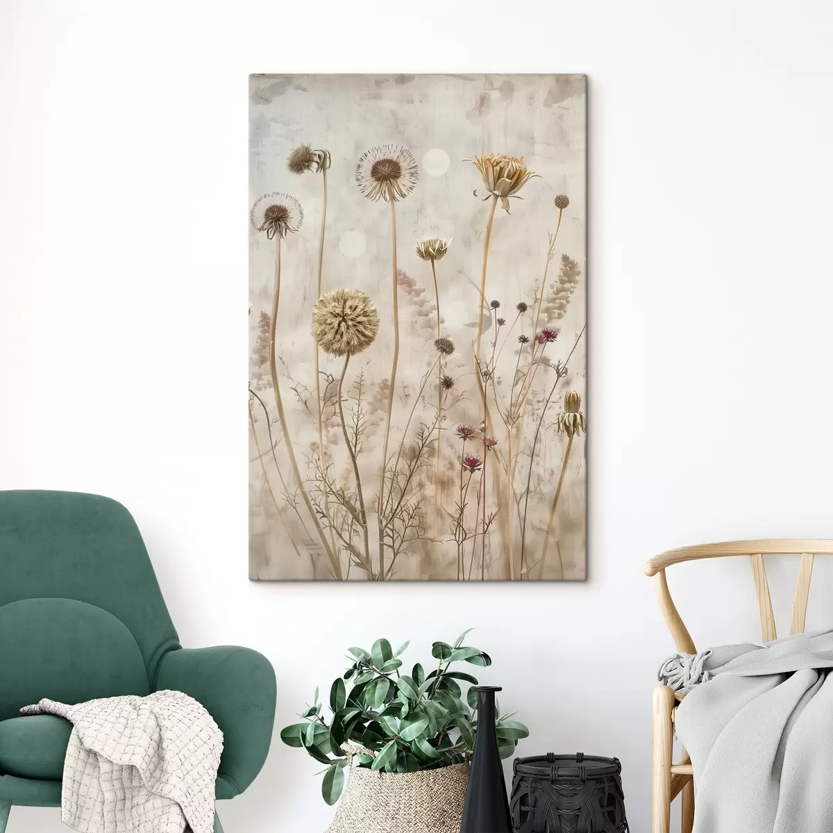 carta da parati Un gruppo di fiori e piante nr. s38629