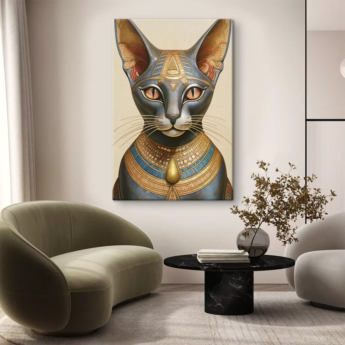 carta da parati Maestoso gatto egiziano in costume da cerimonia nr. s38724