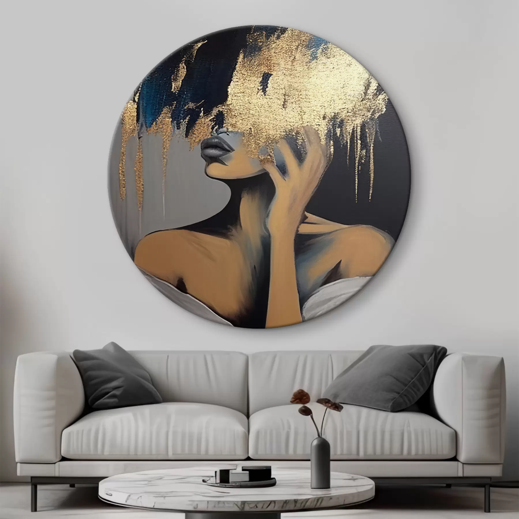 carta da parati Acconciatura, spalle e ciglia nr. r34863