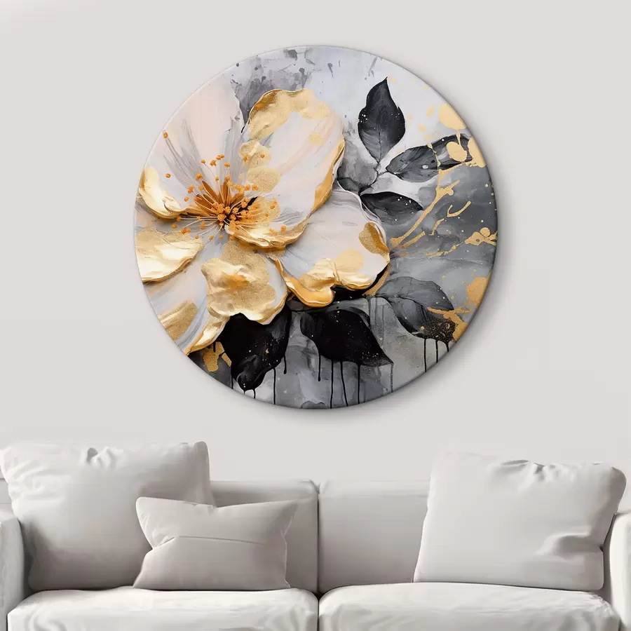 carta da parati Grande fiore fantasia bianco nr. r35528