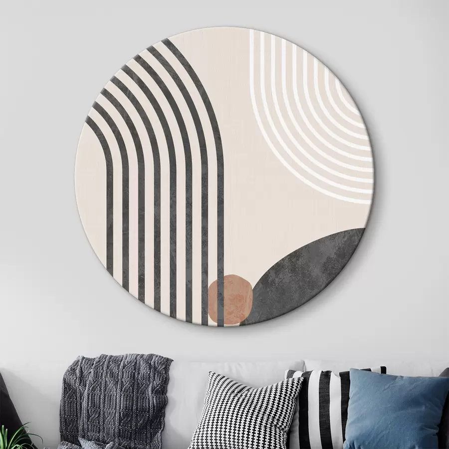 carta da parati Archi grafici di tendenza in stile bohémien nr. r36493