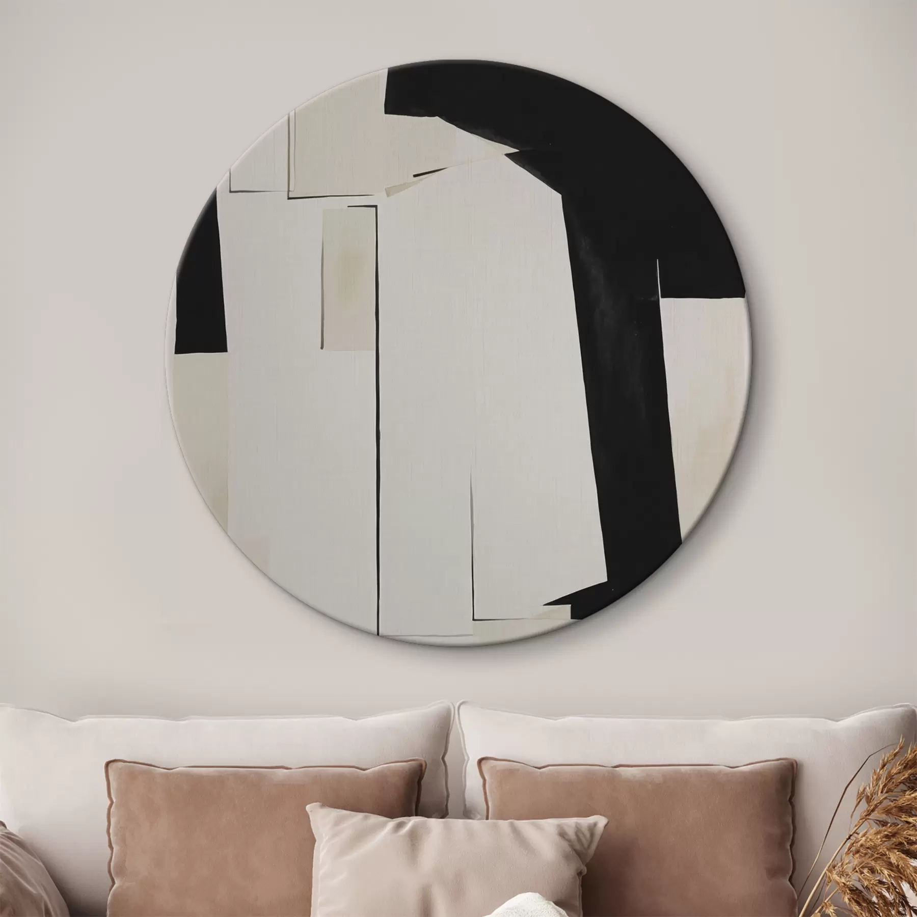 carta da parati Astrazione ad acquerello in bianco e nero nr. r37169