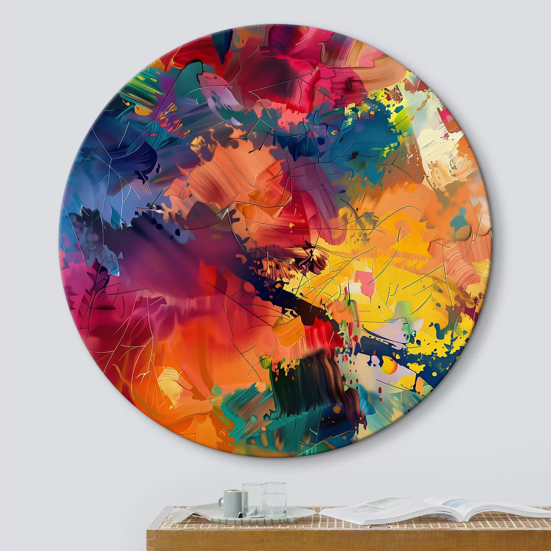 carta da parati Astrazione luminosa di un'esplosione di vernice nr. r38619