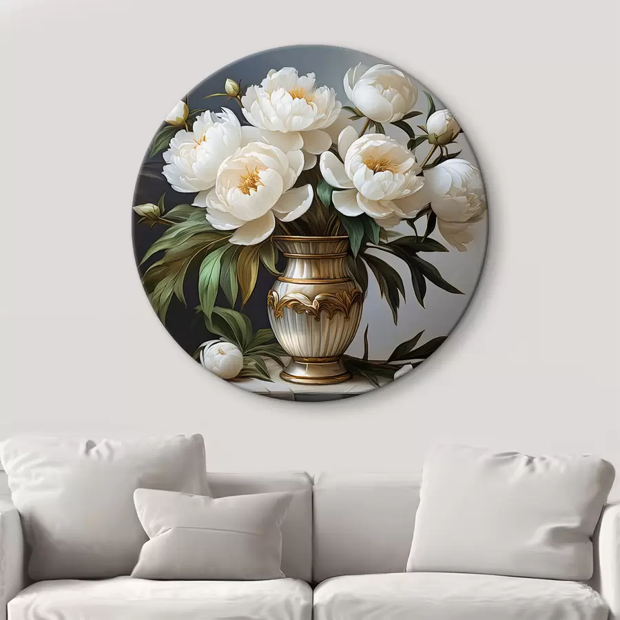 carta da parati Un bouquet di peonie bianche nr. r39475