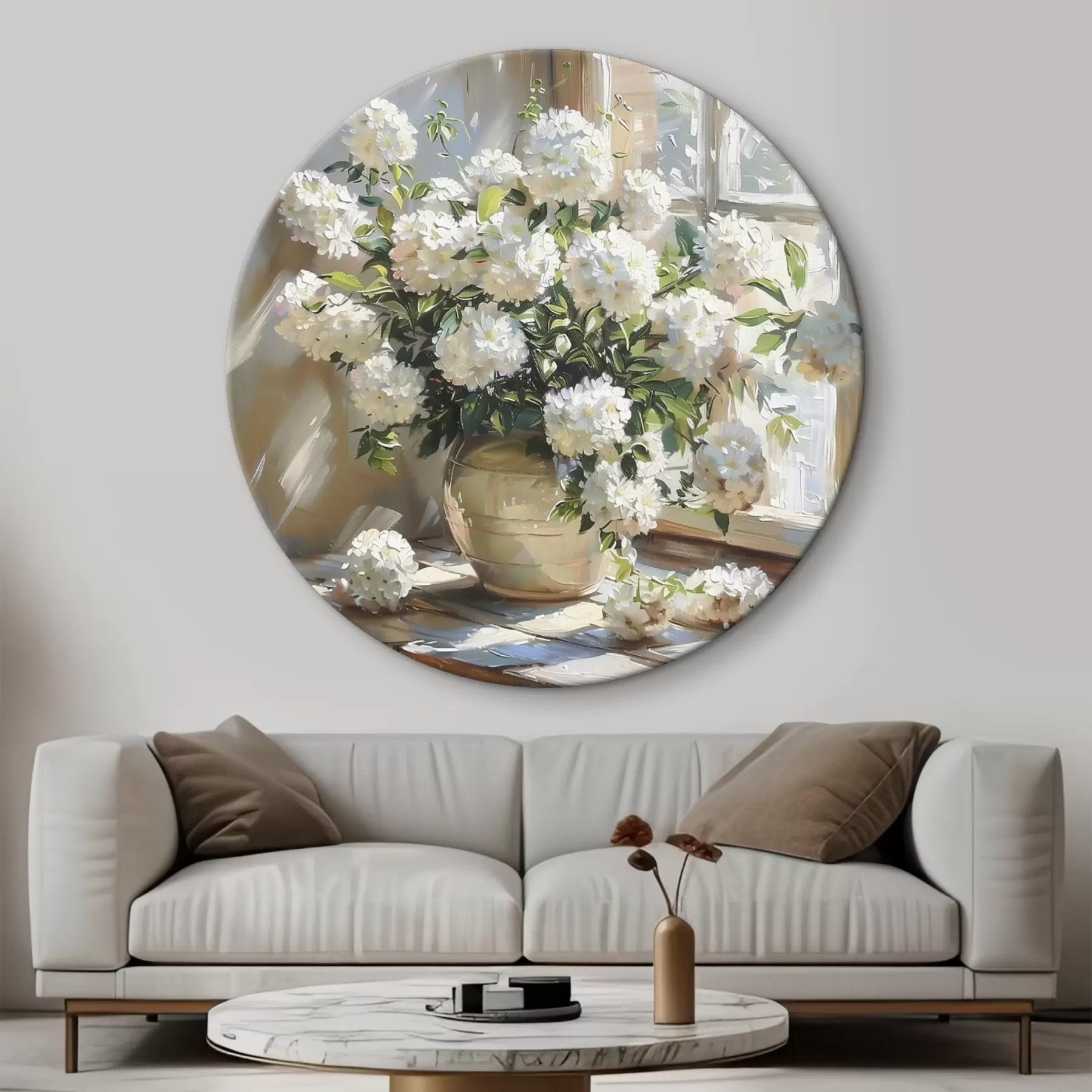 carta da parati Un bellissimo bouquet si trova sul davanzale della finestra nr. r39779