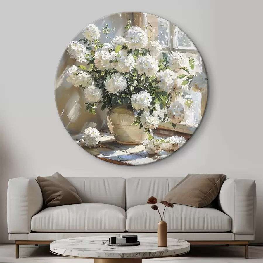 carta da parati Un bellissimo bouquet si trova sul davanzale della finestra nr. r39779