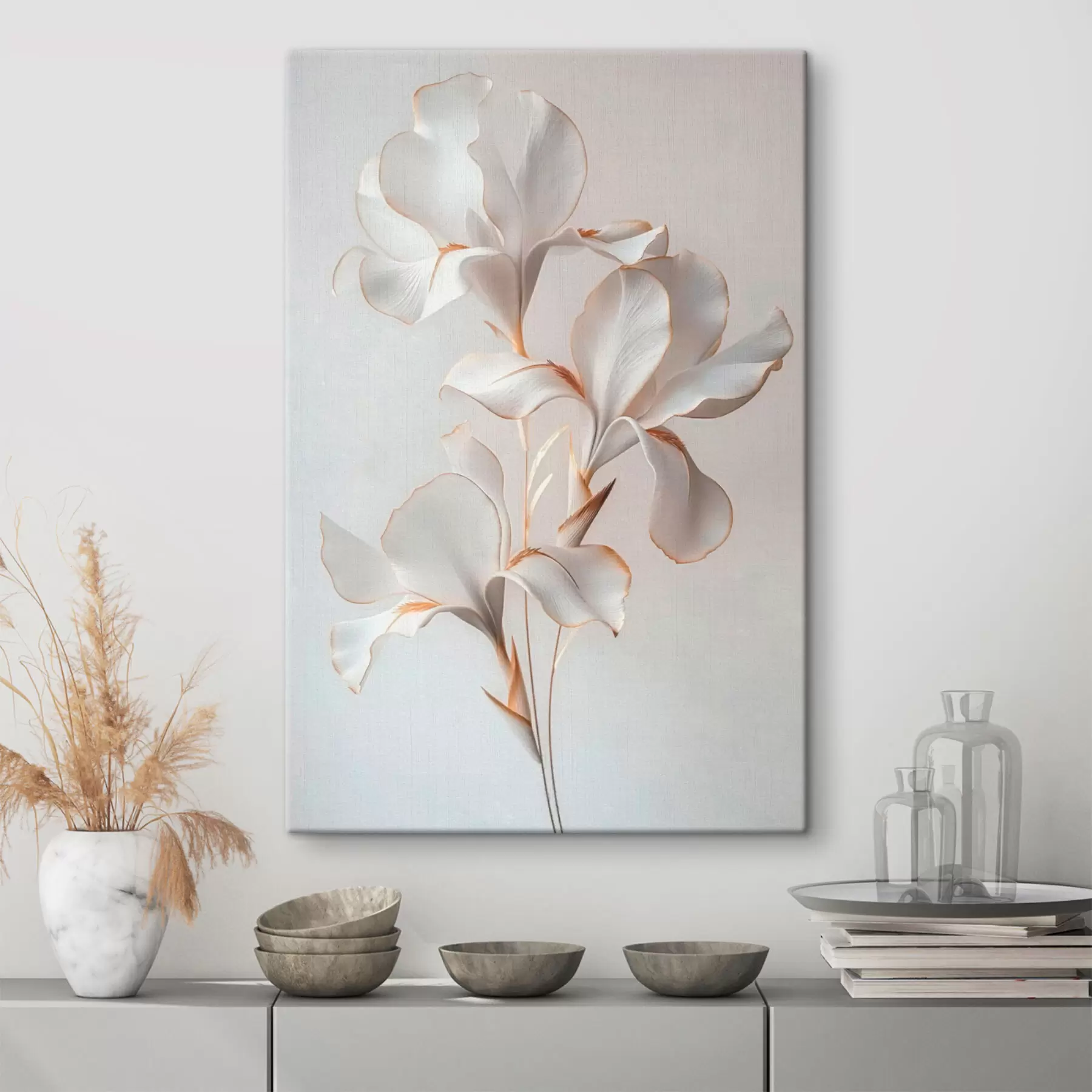 carta da parati fiori bianchi nr. s41395