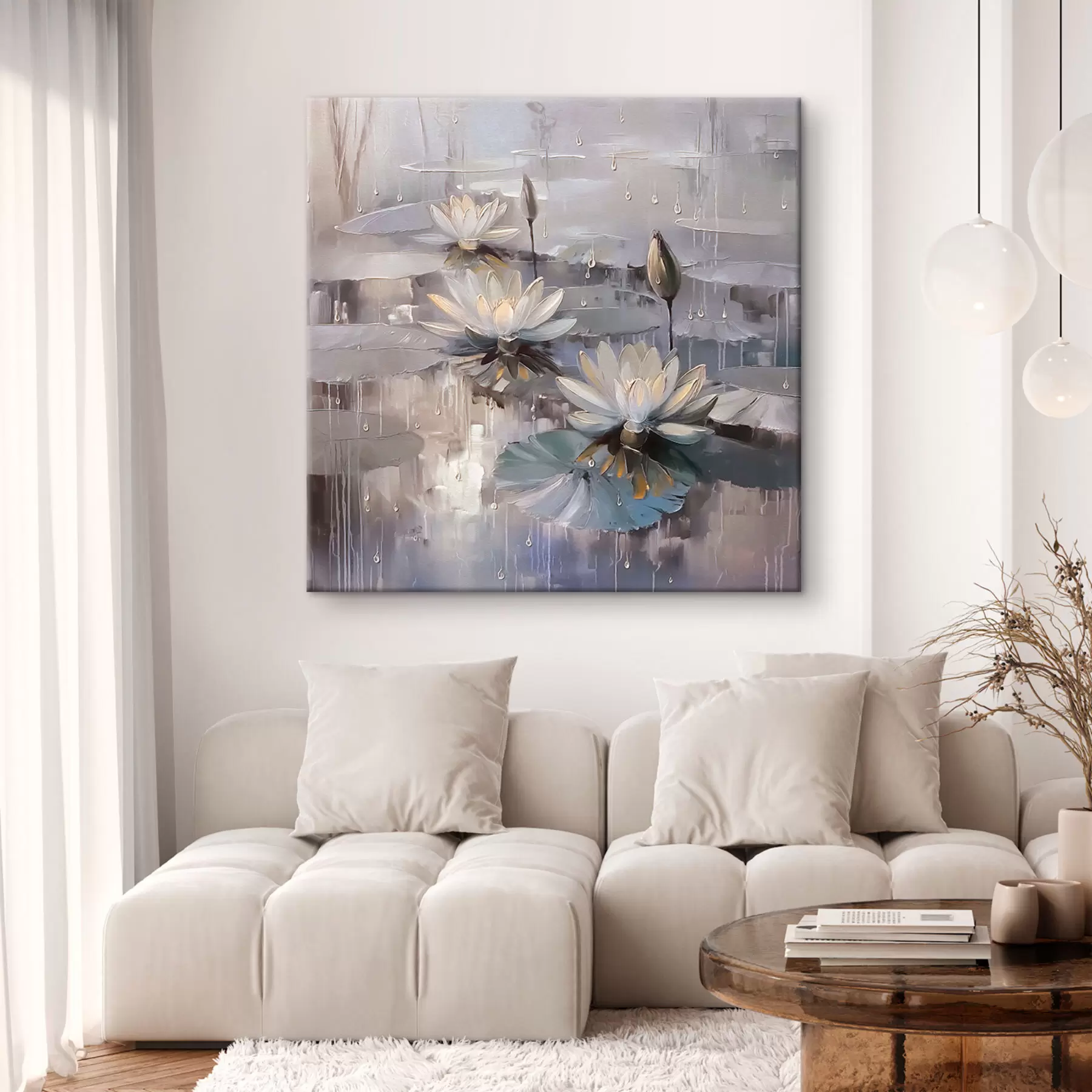 carta da parati Le ninfee eleganti sono una nuova tendenza nr. s41400