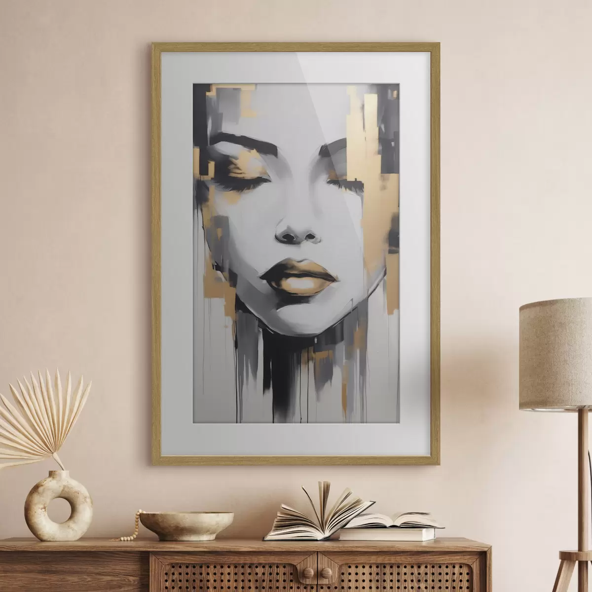 Poster Ragazza astrazione stile moderno f41327