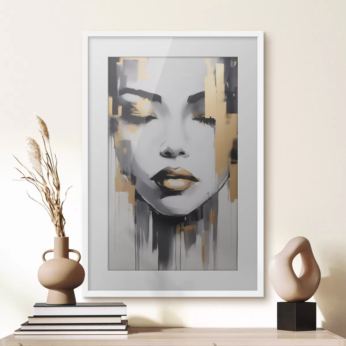 Poster Ragazza astrazione stile moderno f41327