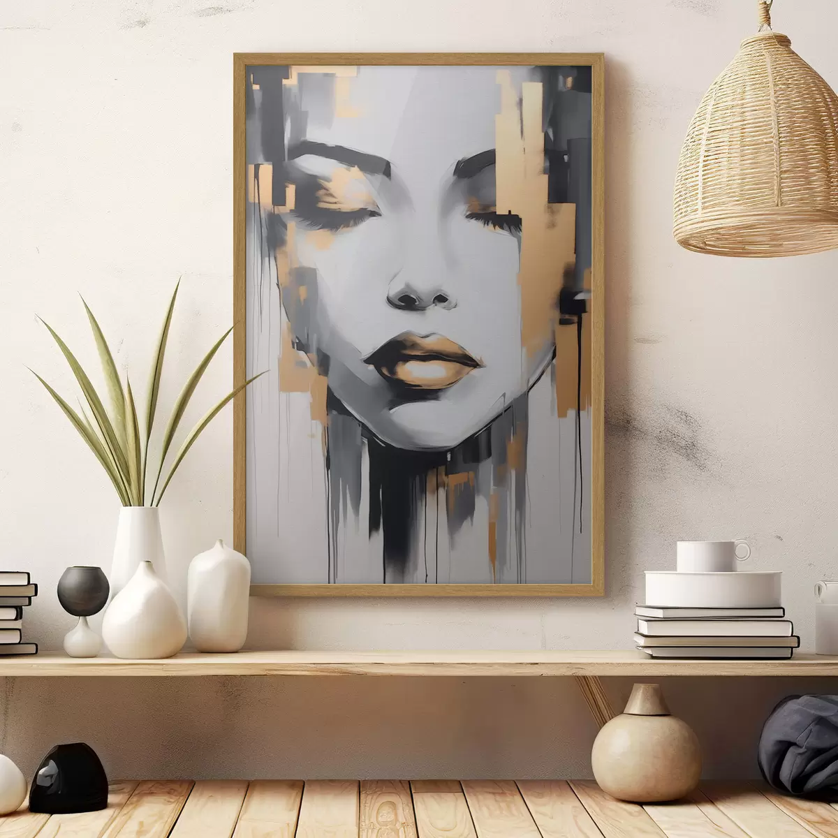 Poster Ragazza astrazione stile moderno f41327