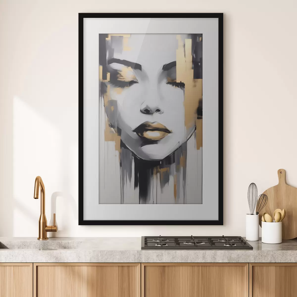 Poster Ragazza astrazione stile moderno f41327