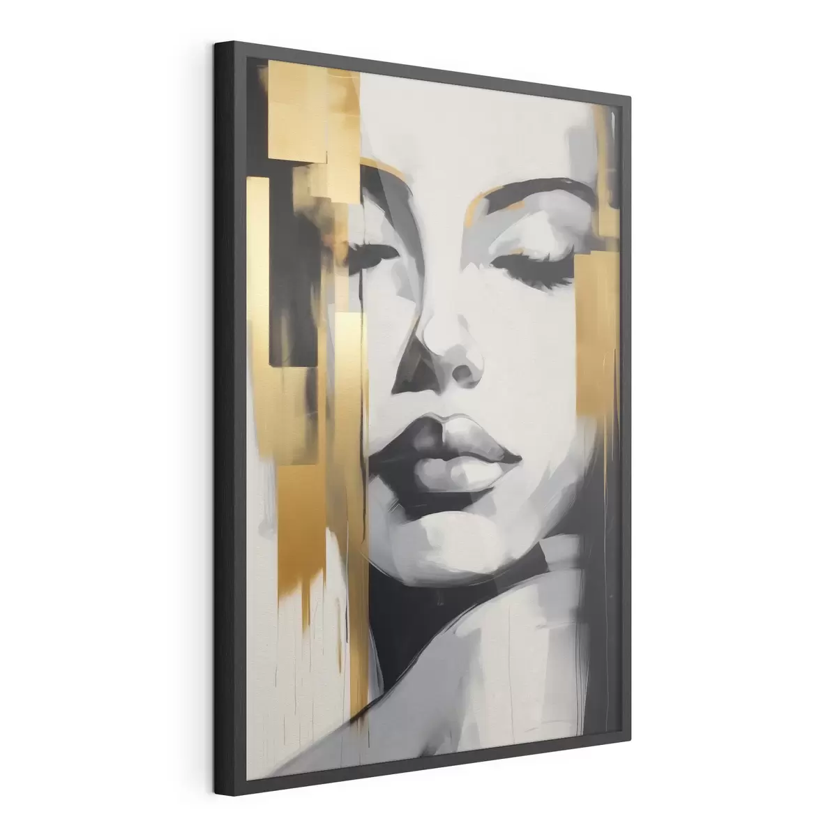 Poster Volto di ragazza astrazione stile moderno f41328