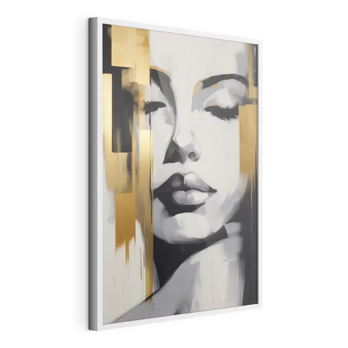 Poster Volto di ragazza astrazione stile moderno f41328