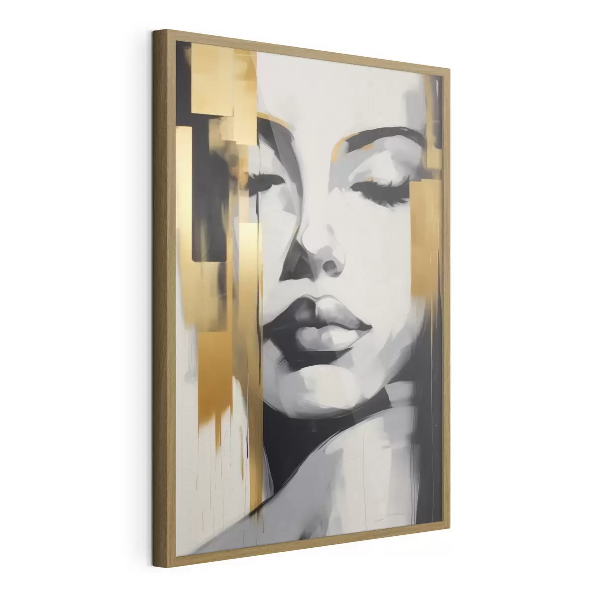 Poster Volto di ragazza astrazione stile moderno f41328