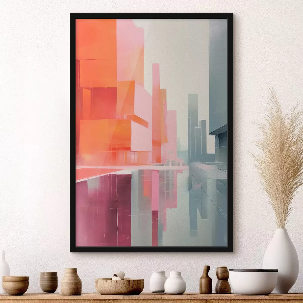 Poster Città astrazione minimalismo f41333