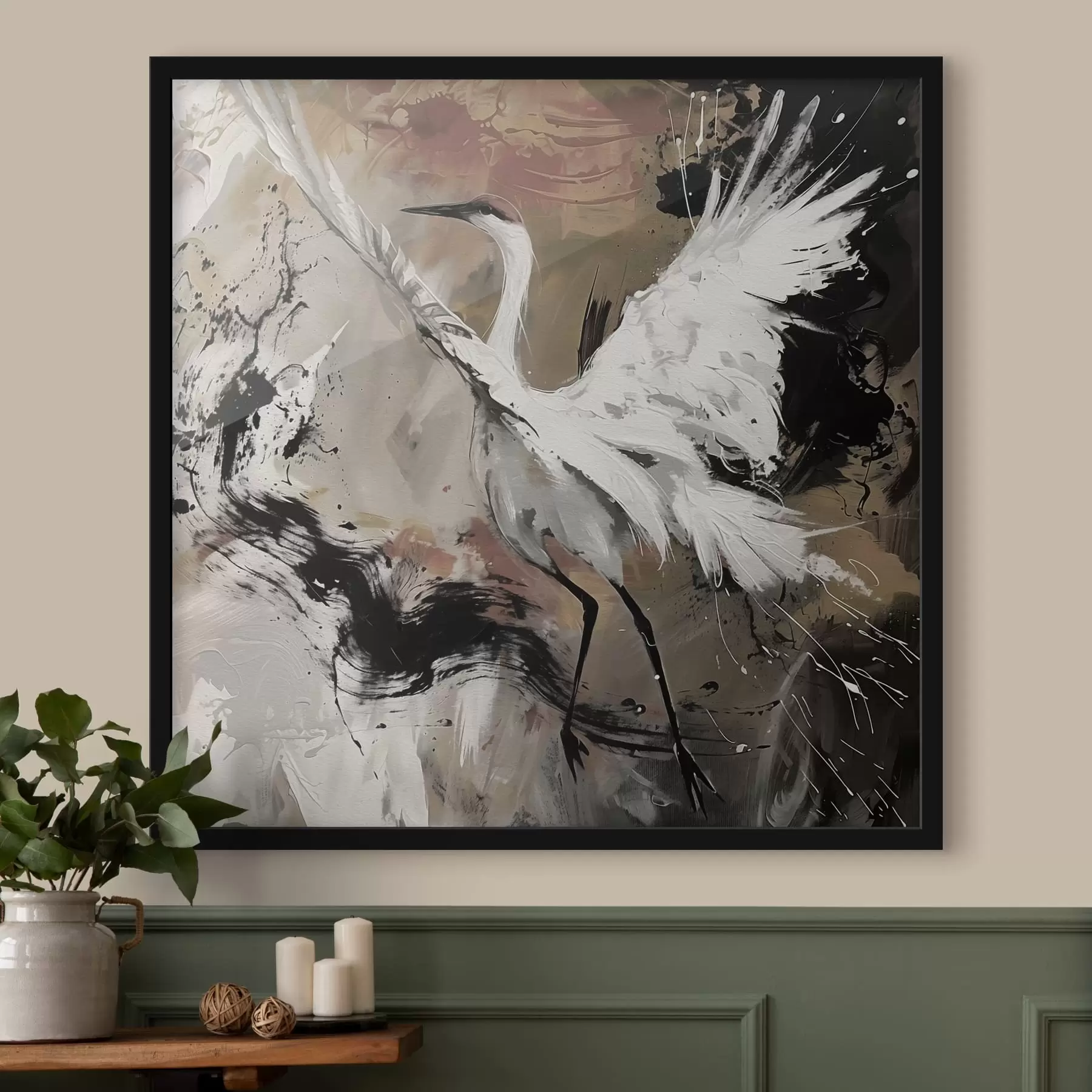 carta da parati Gru giapponese nr. f41397