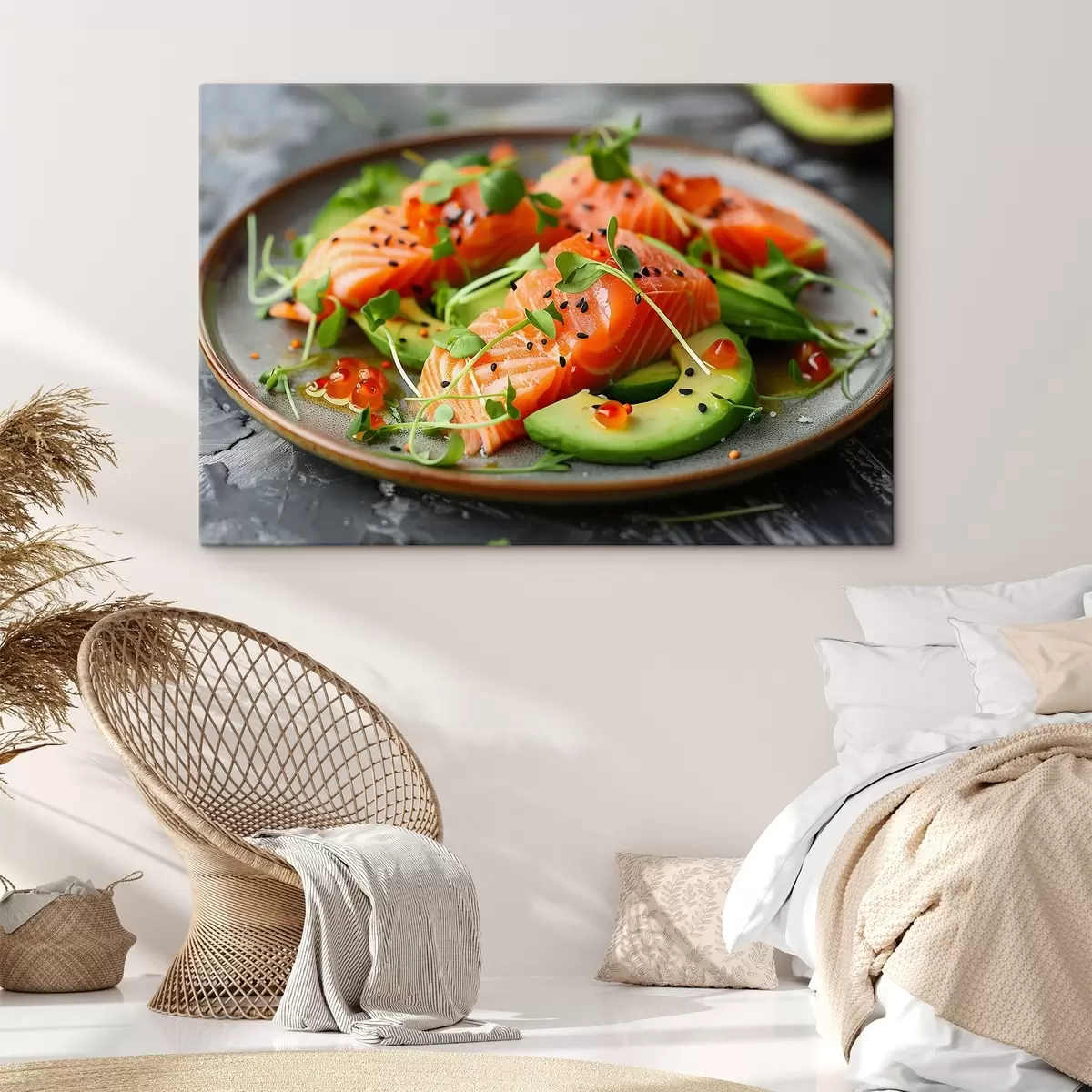 carta da parati Colazione, salmone con avocado nr. s41420