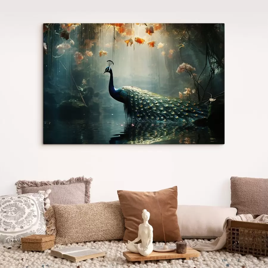 carta da parati Splendido pavone nr. s41425