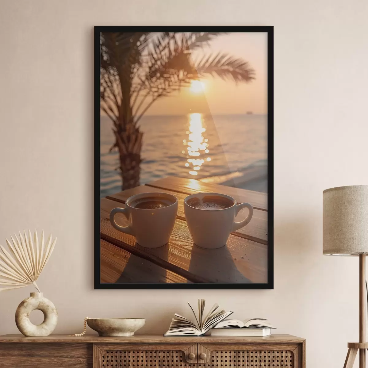 Poster Caffè in riva al mare f41431