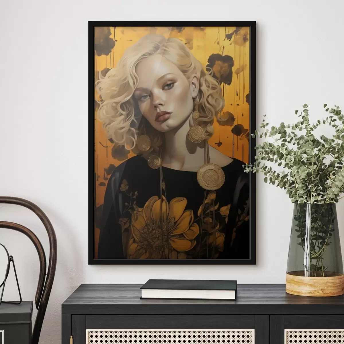 Poster Ragazza dai colori vivaci f41193