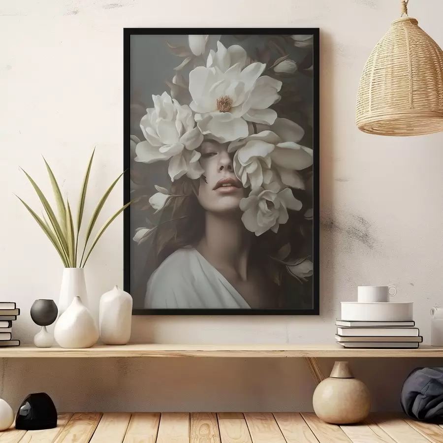 carta da parati Ragazza con fiori nr. f41194