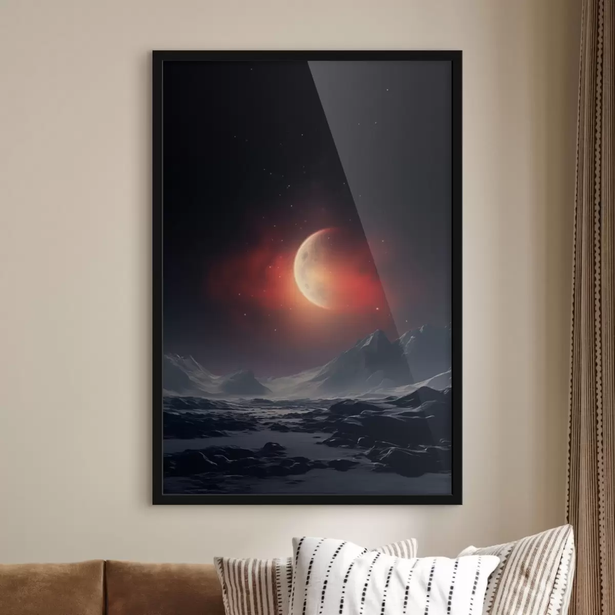 Poster Tramonto con vista su Marte f41202