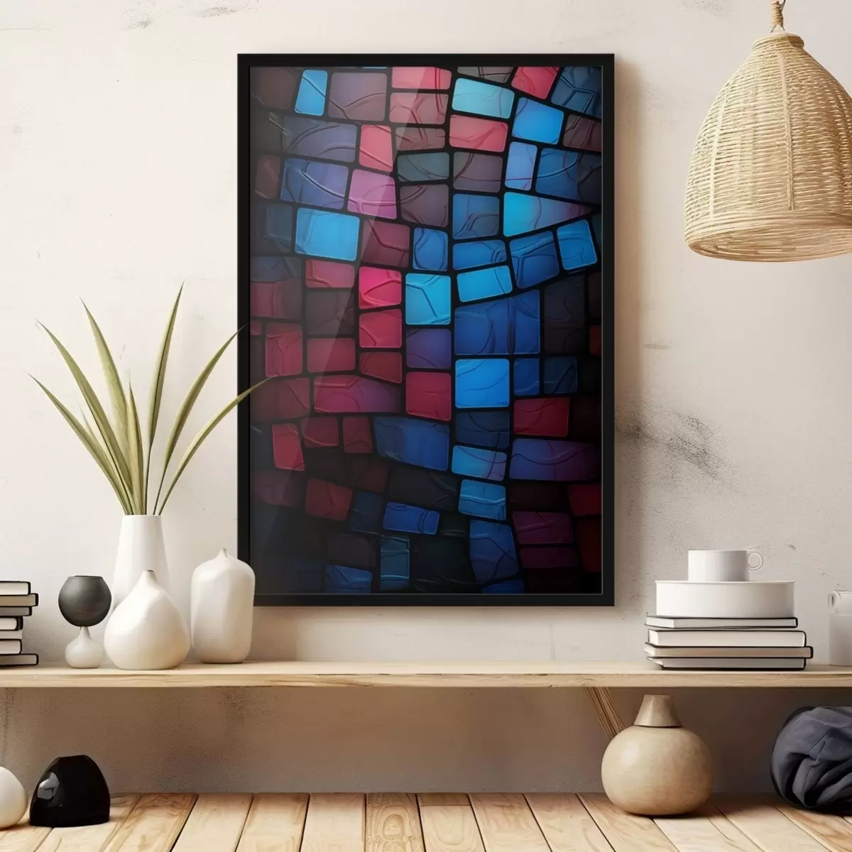 Poster Astrazione, mosaico f41211