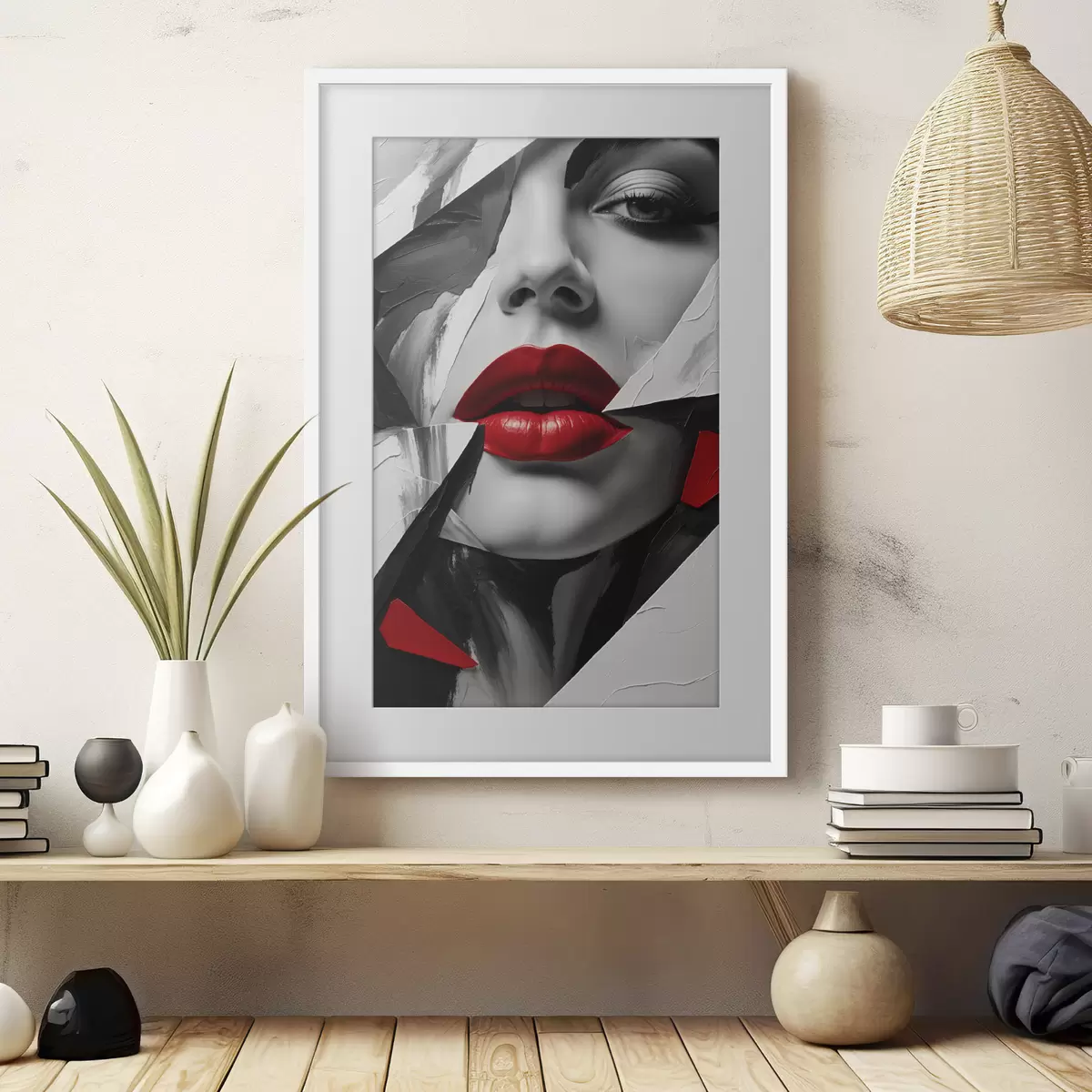 Poster Volto di ragazza in argilla f41287