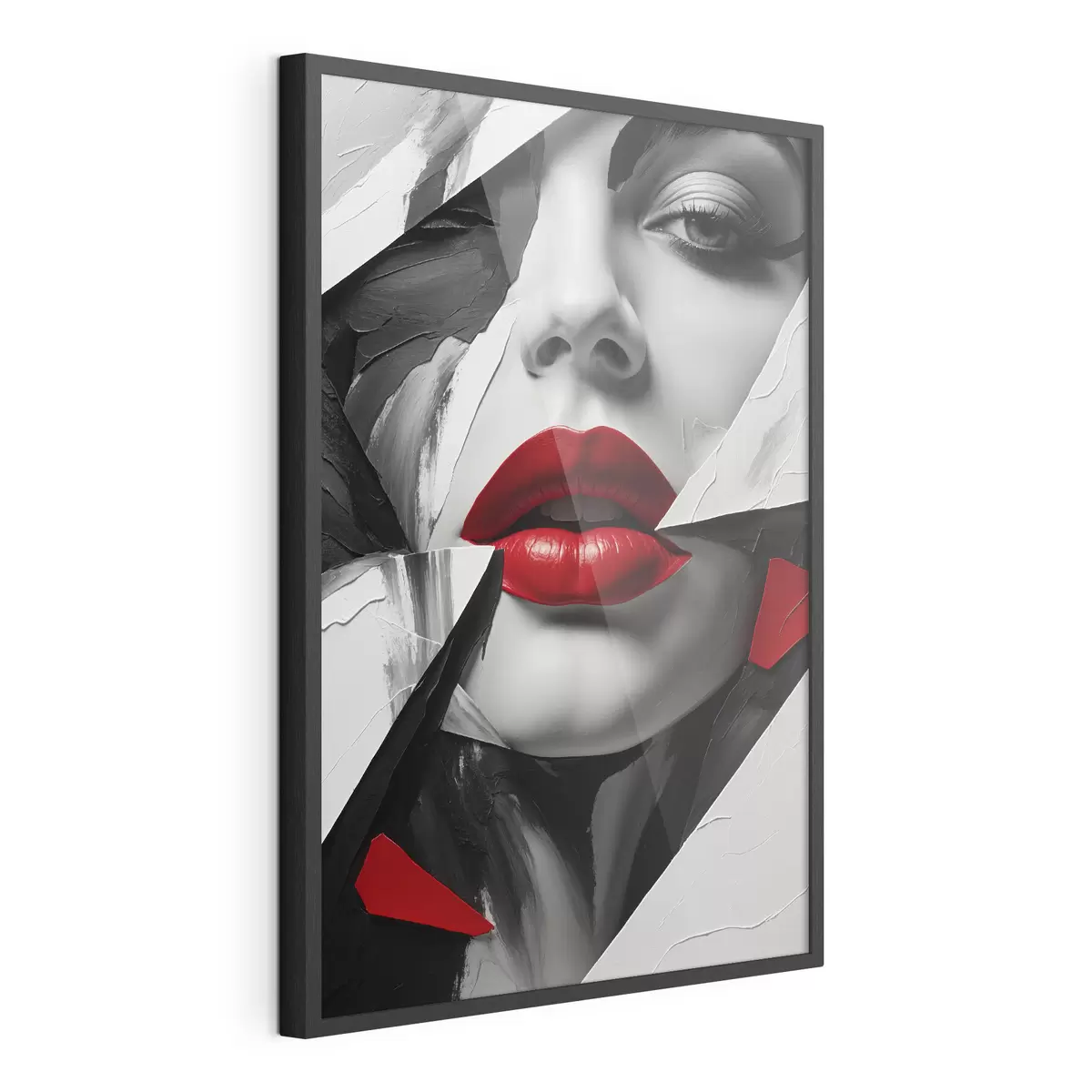 Poster Volto di ragazza in argilla f41287