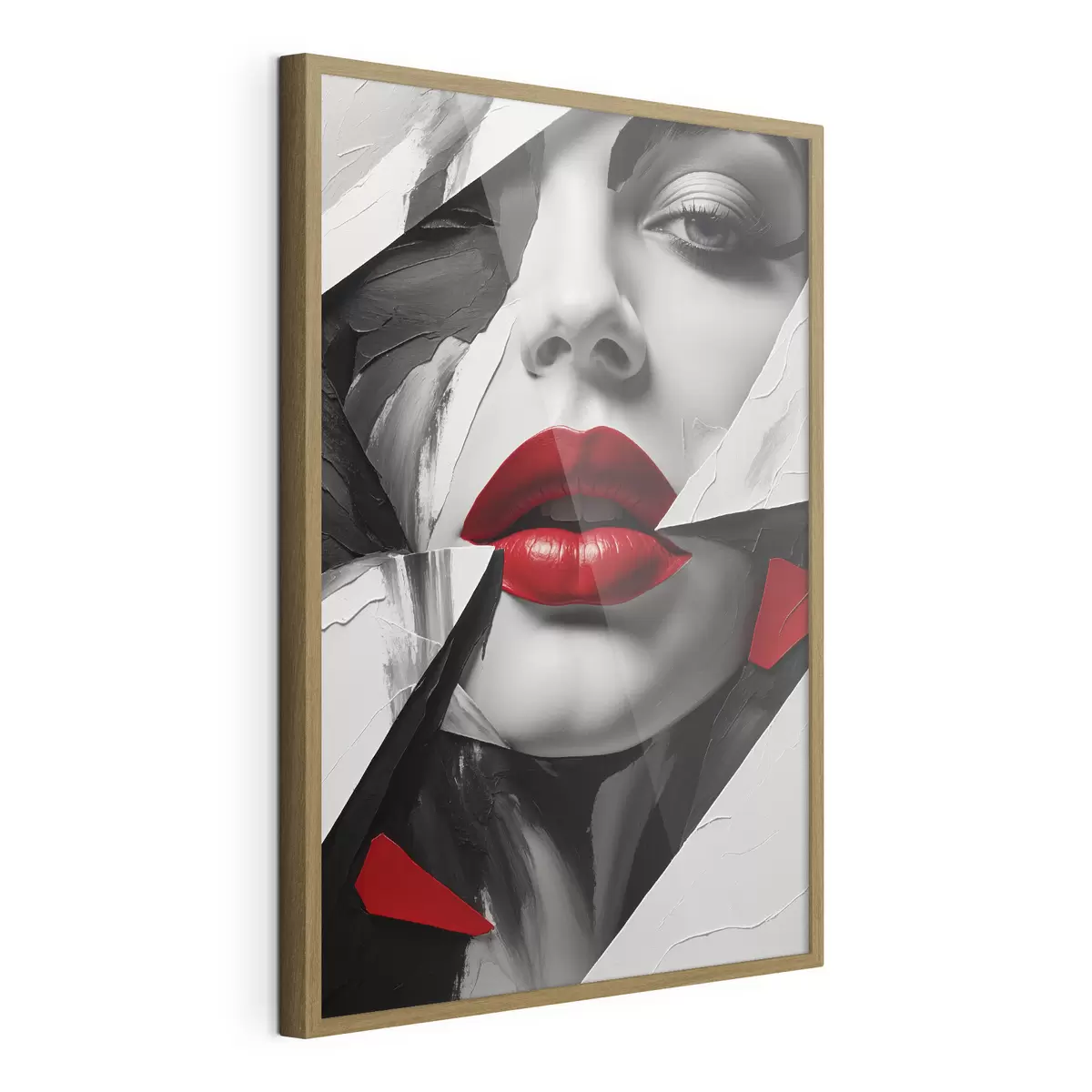 Poster Volto di ragazza in argilla f41287