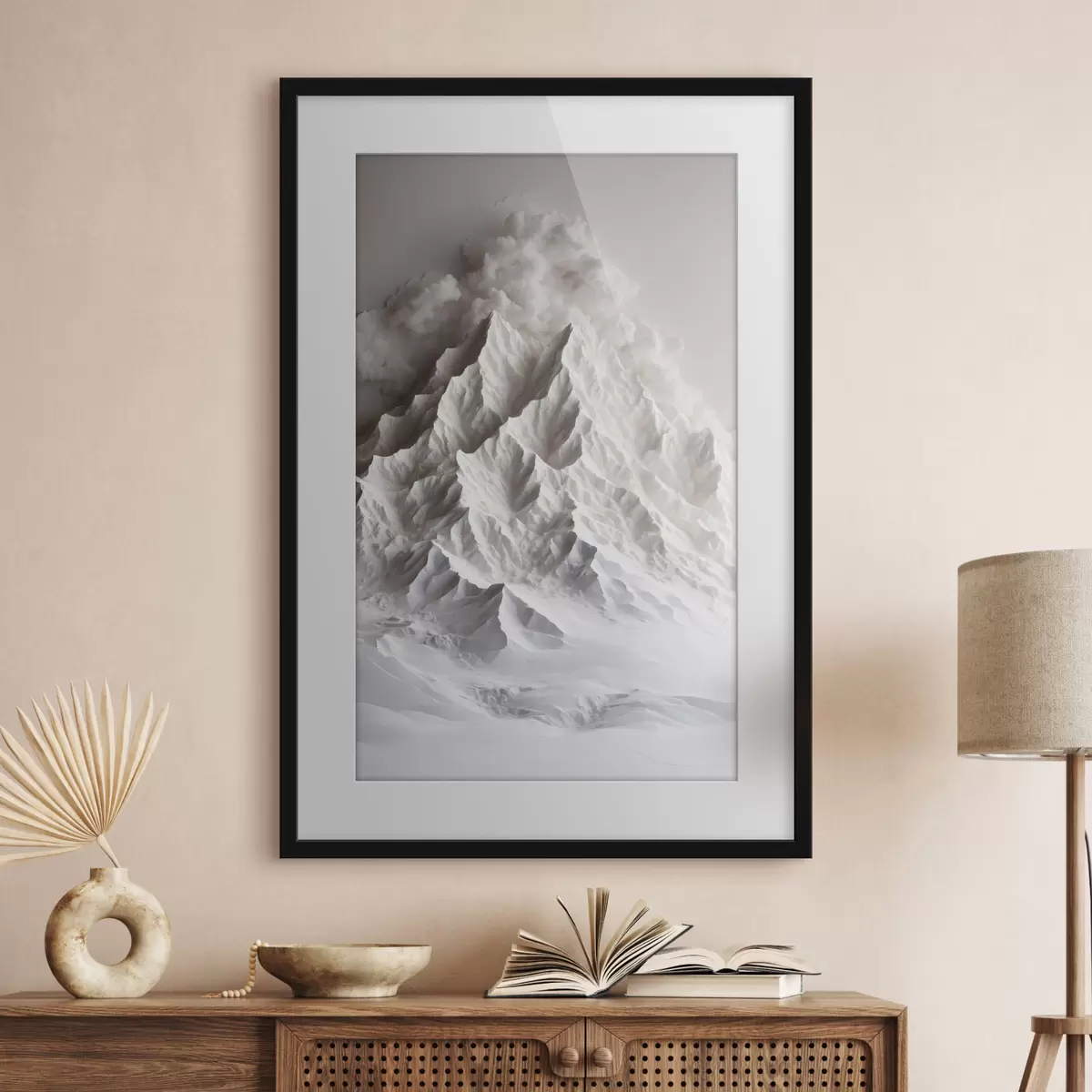 Poster Montagna di neve f41306