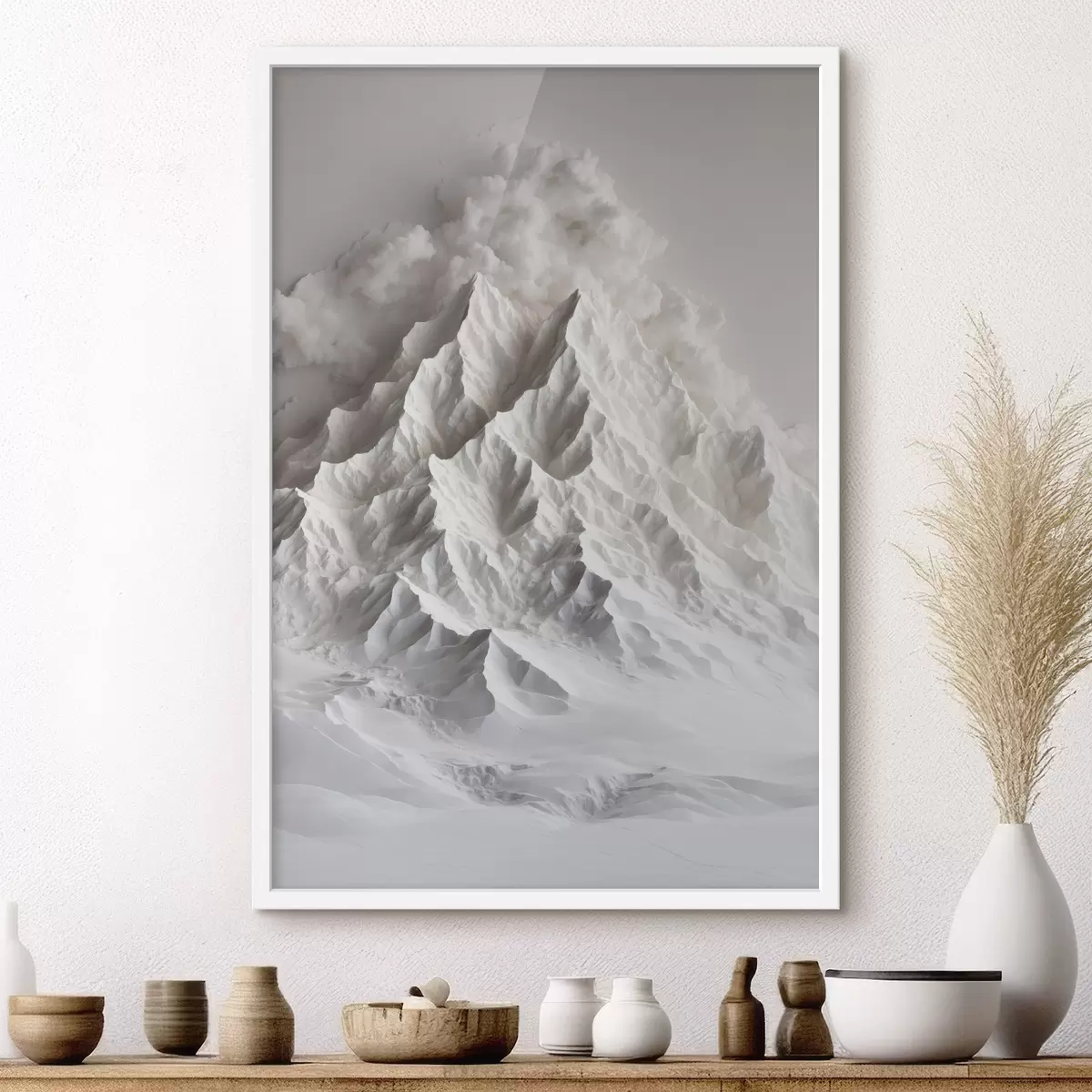 Poster Montagna di neve f41306