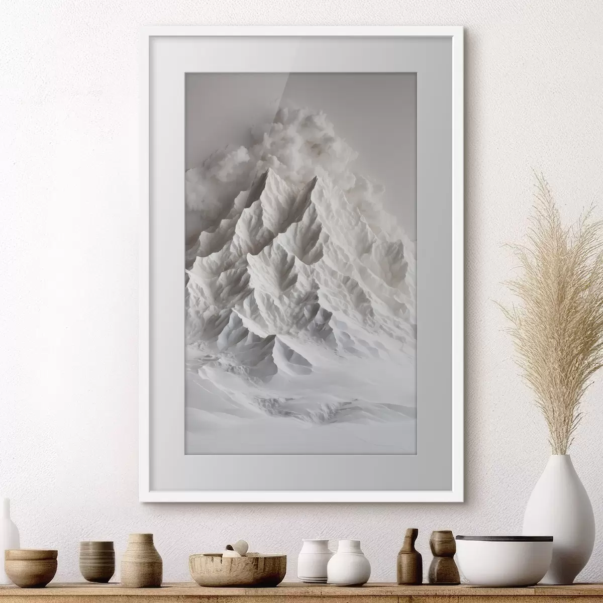Poster Montagna di neve f41306